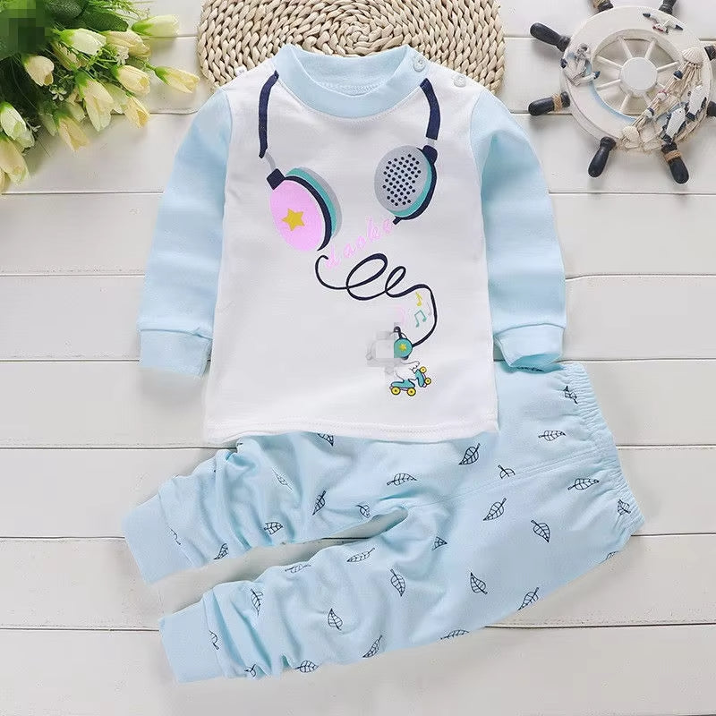 Pastel half-zip kids fleece co-ord set featuring a colorful sweatshirt and soft pants, ideal for toddlers.