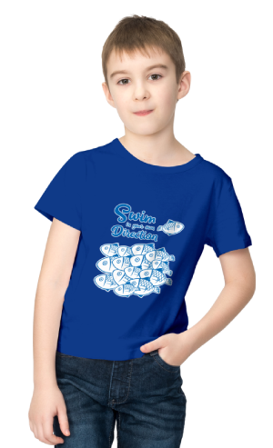 Boys Glow in the Dark Navy Blue Colour Tshirt 300
