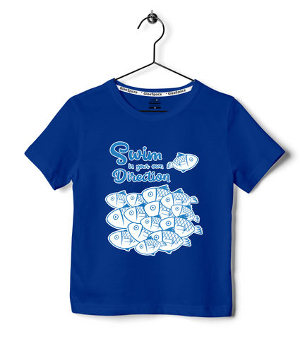 Boys Glow in the Dark Navy Blue Colour Tshirt