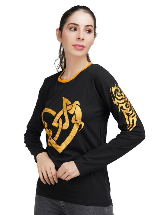 Women 'Tribal' Long Sleeve T-shirt 1500