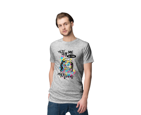 Men 'Fly Me To Moon' T-shirt