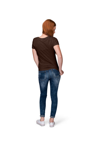 Women 'Glitter Print Earth' T-shirt