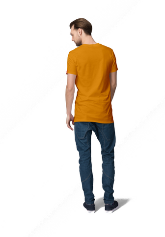 Men 'Dream' T-shirt with Dark Orange Colour