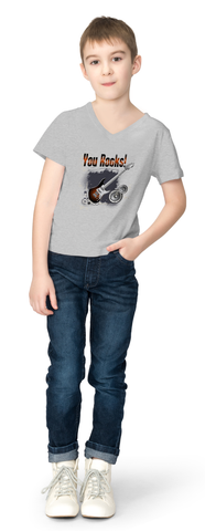 Boys You Rock Grey Colour Tshirt