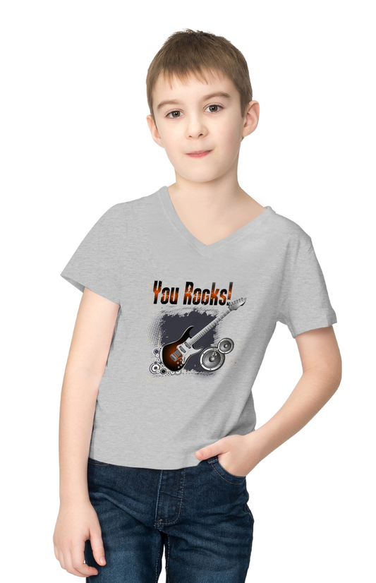 Boys You Rock Grey Colour Tshirt 1093