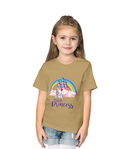 Girls Cotton Candy Colour Princess Tshirt