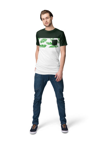 Men 'Floral Print' with Pocket T-shirt