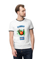 Men 'Cricket' with Black Rib Collar Tshirt