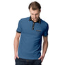 Men Polo with Black Rib Collar T-shirt