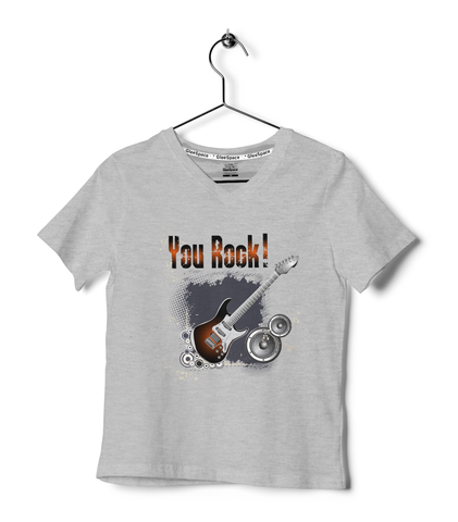 Boys You Rock Grey Colour Tshirt