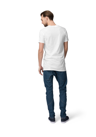 Men 'Tiger' Printed White T-shirt